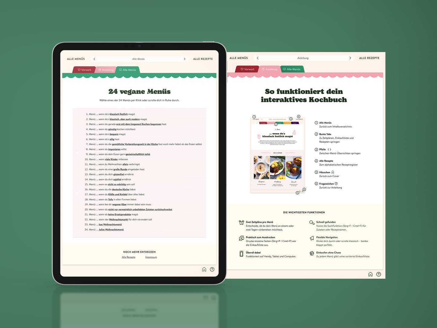 24 vegane Weihnachtsmenüs (Digitales Kochbuch)