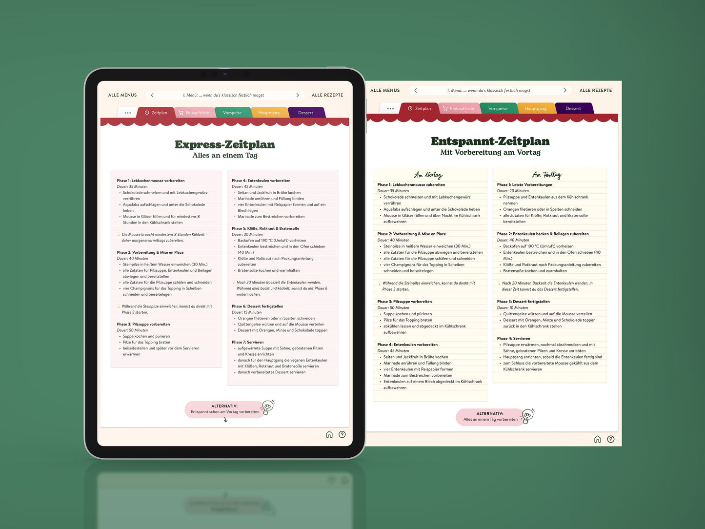 Bundle: 24 vegane Weihnachtsmenüs (Digitales Kochbuch) + Weihnachtspost