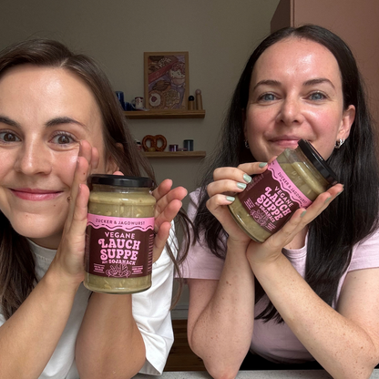 Vegane Lauchsuppe mit Sojahack (Bio)