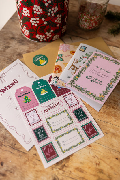 Bundle: 24 vegane Weihnachtsmenüs (Digitales Kochbuch) + Weihnachtspost