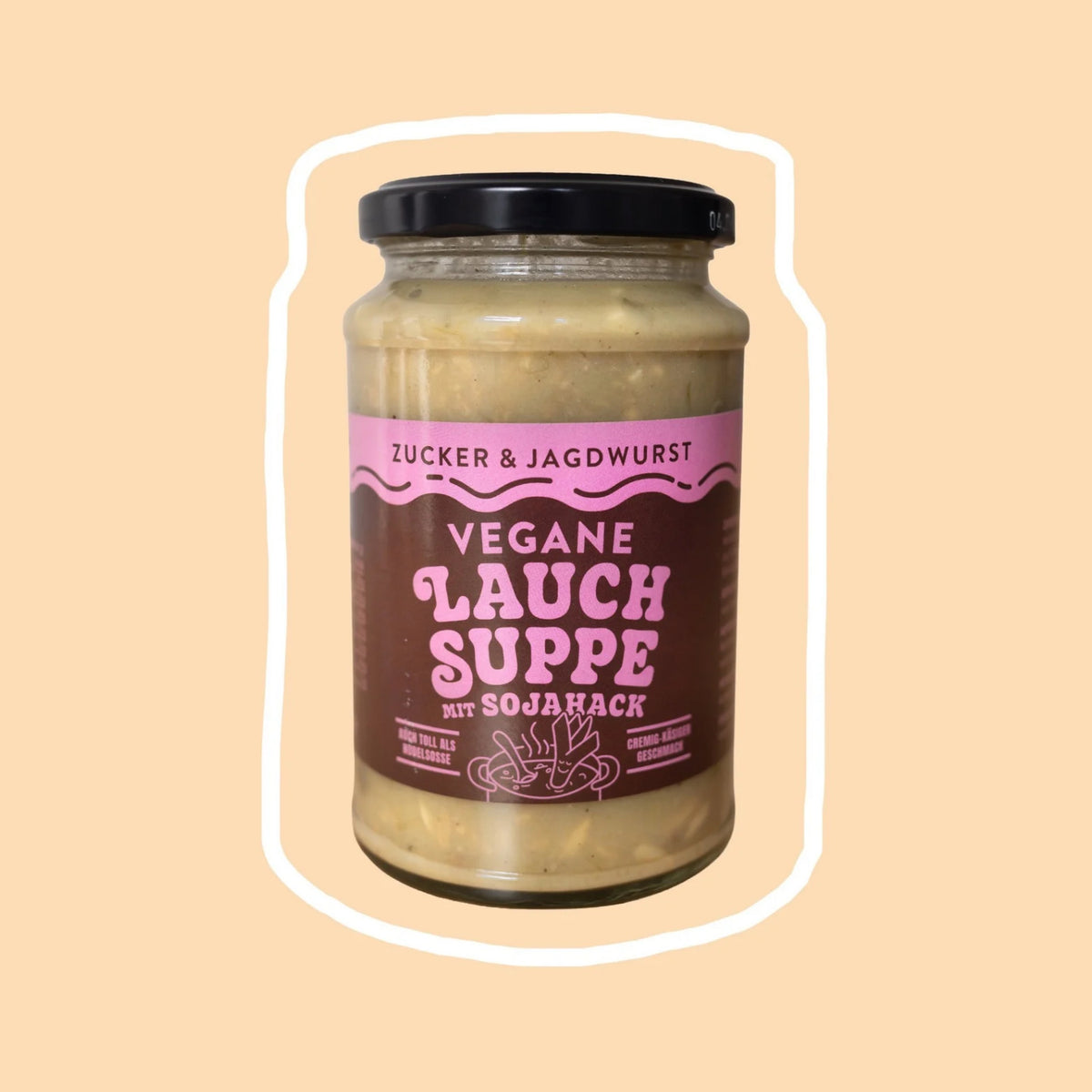 Vegane Lauchsuppe mit Sojahack (Bio)